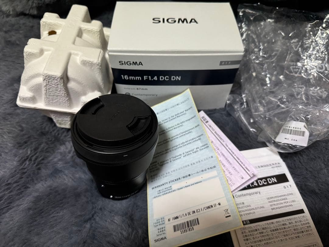 SIGMA 16mm F1.4 DC DN レンズ