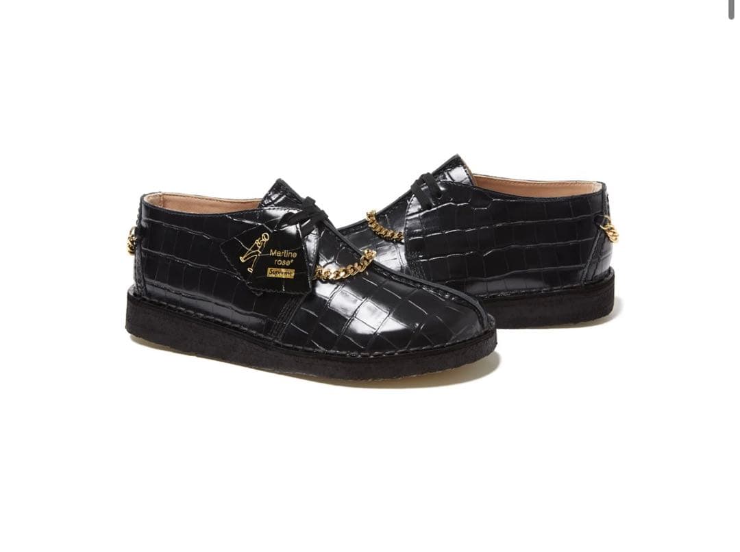 靴 supreme martinrose clarks
