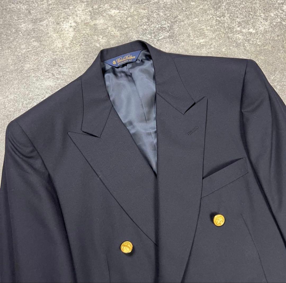 ブルックスブラザーズ 紺ブレ ダブル 金ボタン テーラードジャケット