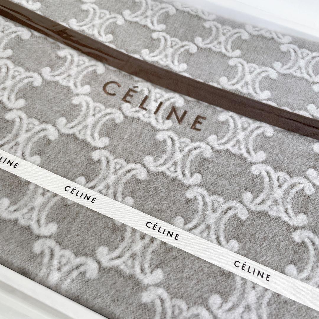 未使用 CELINE セリーヌ 綿毛布 シングル 掛け毛布 人気柄 寝具
