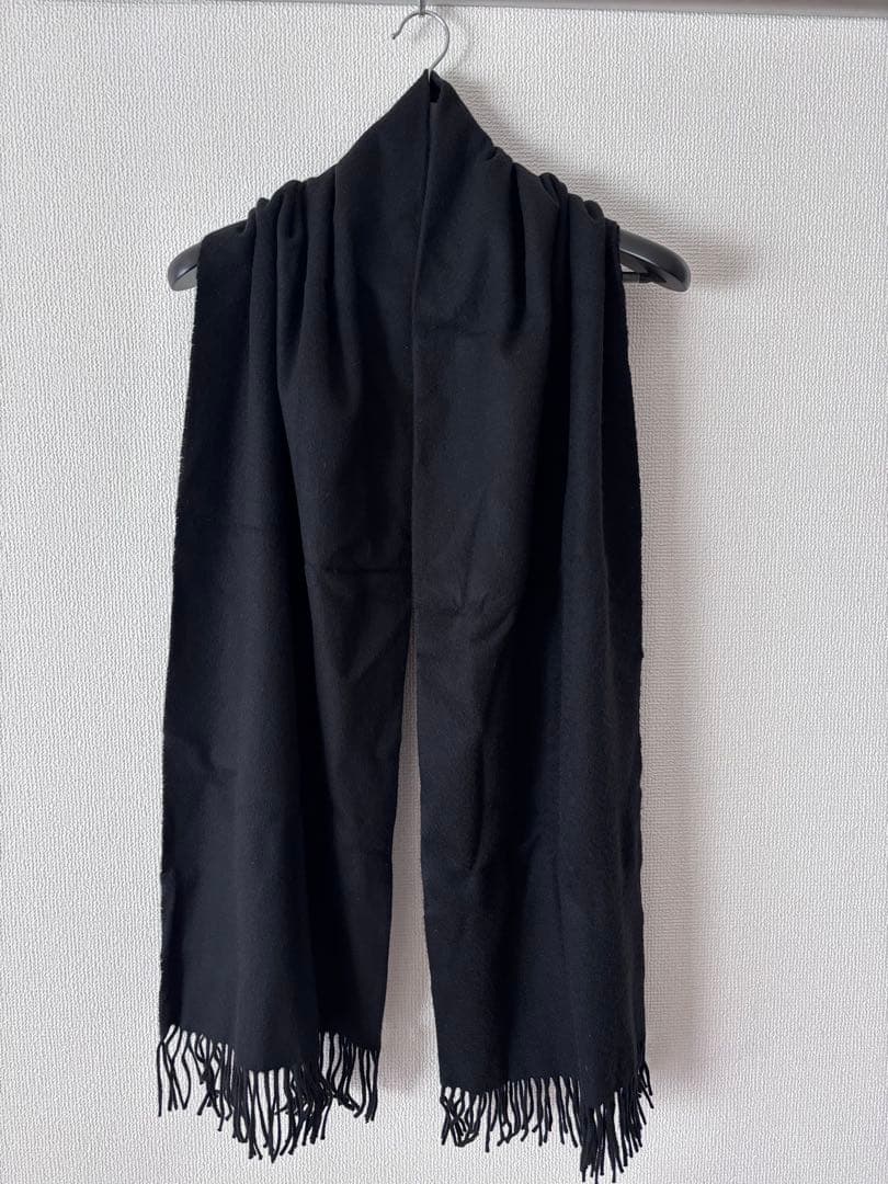 Johnstons ジョンストンズ カシミア大判ストール ブラック