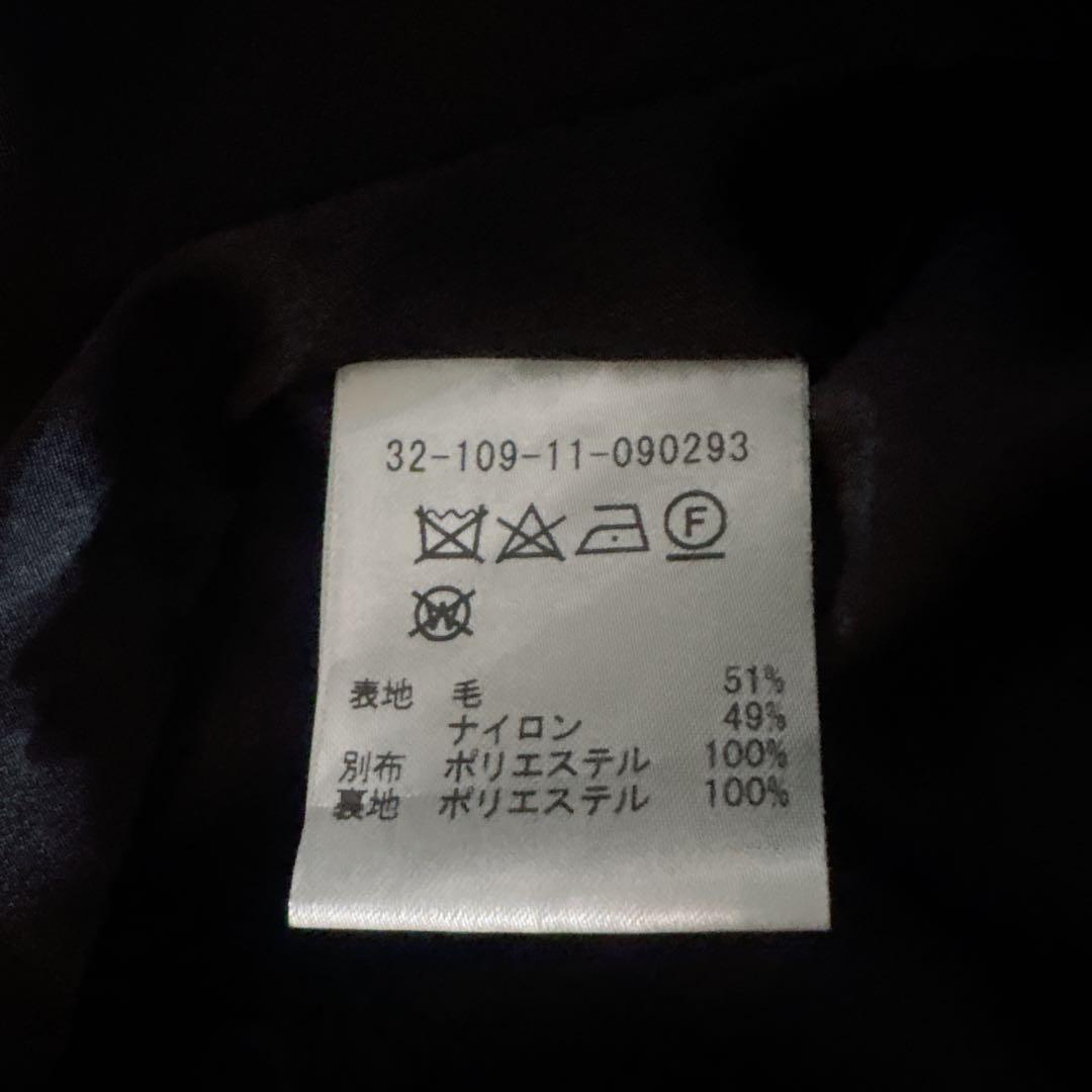 美品✨エストネーション　ツイードスクエアネックワンピース　千鳥柄　ジャンスカ　M