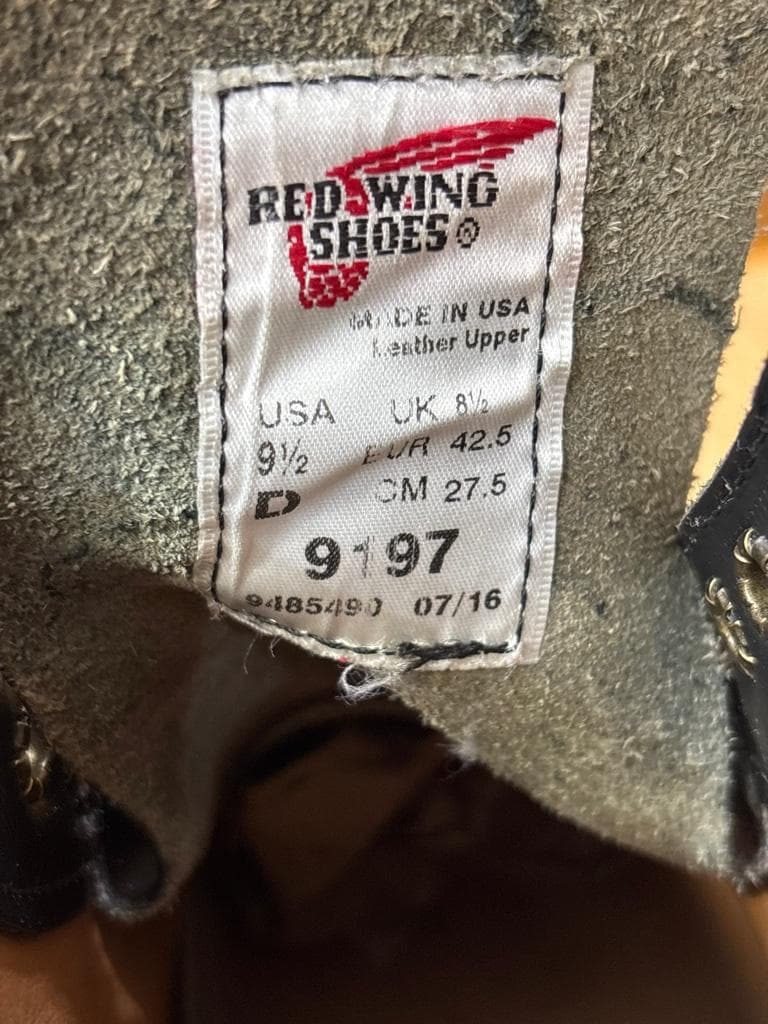 RED WING 9197 レッドウイング ポストマンブーツ 9.5D 廃盤