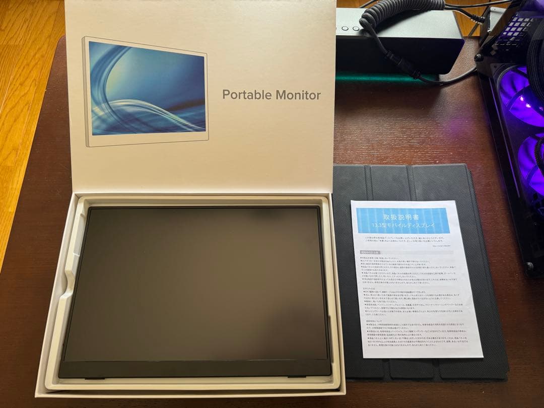 Eviciv モバイルモニター 14インチ WQHD ケース付き