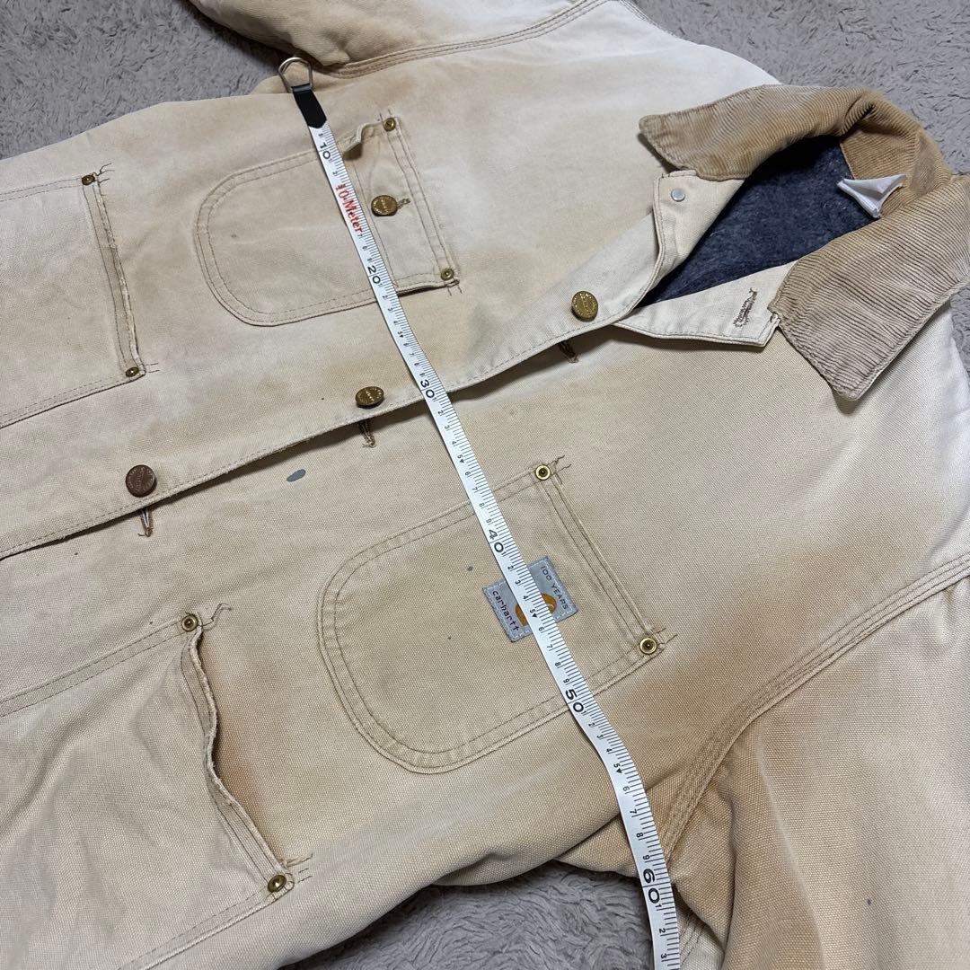 80s carhartt 100周年　星タグ　カバーオール　ボロ　L