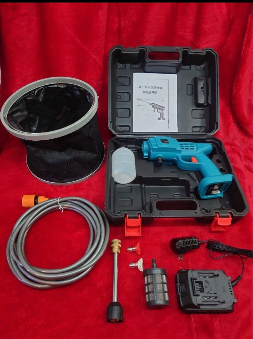 新品　コードレス　高圧洗浄機 コンパクトセット　マキタ互換　18v おまけ付き