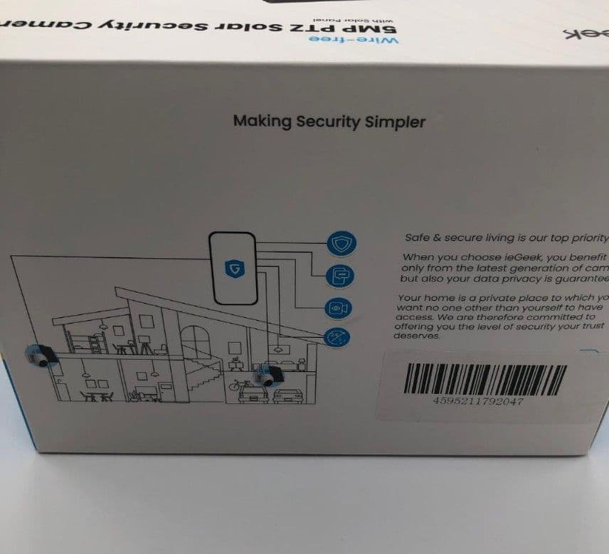 新品未使用 防犯カメラ ZX－GX4S　SDカード付128GB　ソーラー充電