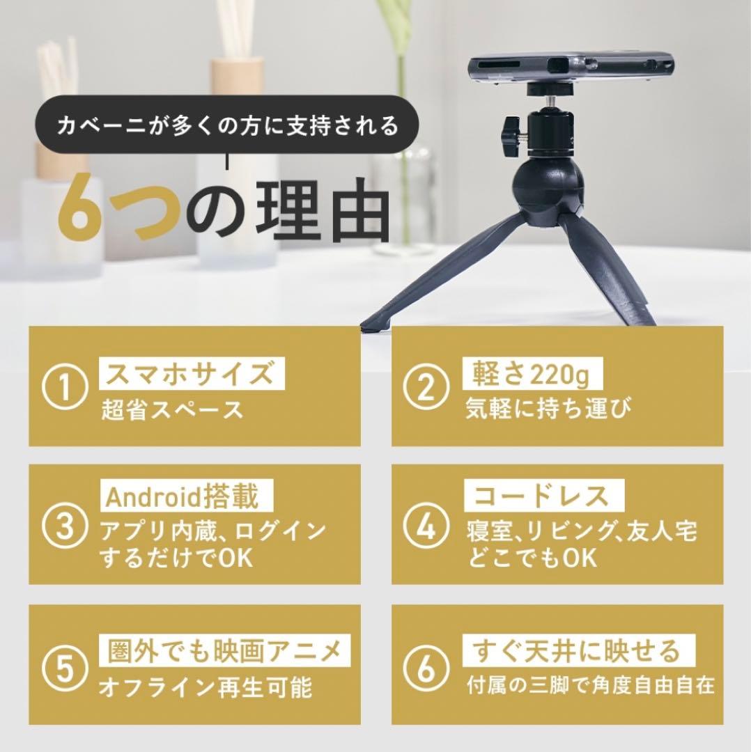 スマホ型プロジェクター　カベーニ