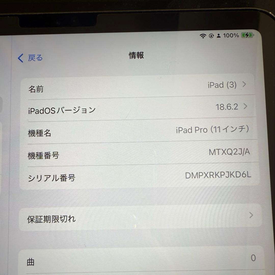 <tera>iPad Pro 11インチ スペースグレイ 256GB 本体