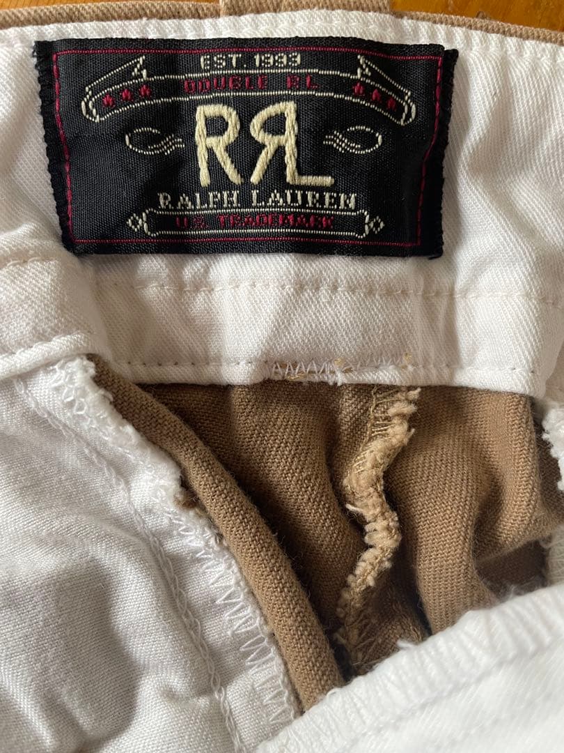 ヴィンテージ.デッド　90s三つ星タグ　RRLコットンチノパンUSA製　W31