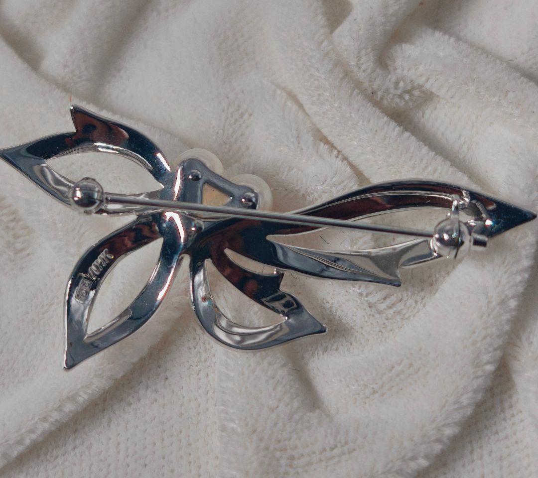 【極美品 最高級!!】ミキモト ブローチ パール フォーマル 3珠 皇室御用達