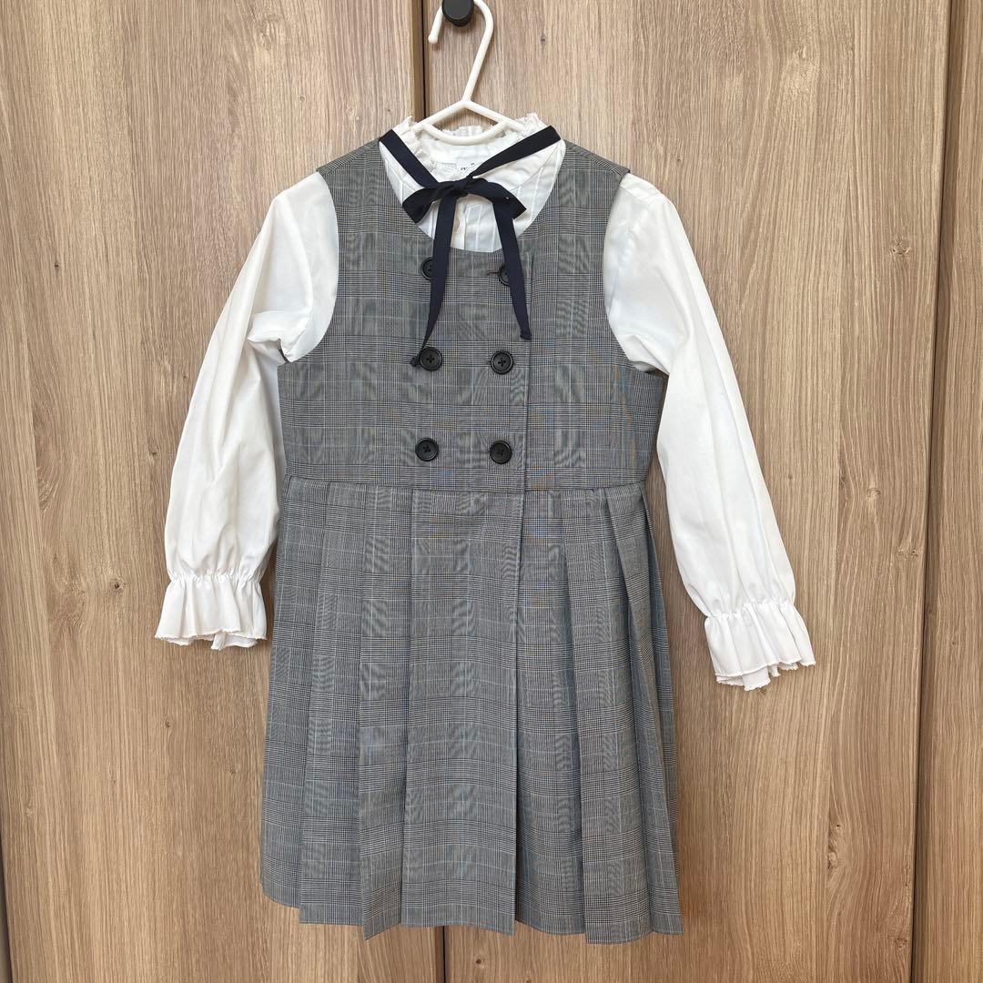 110 グリーンレーベル　入学式　フォーマル　３点セット　女の子　ワンピース