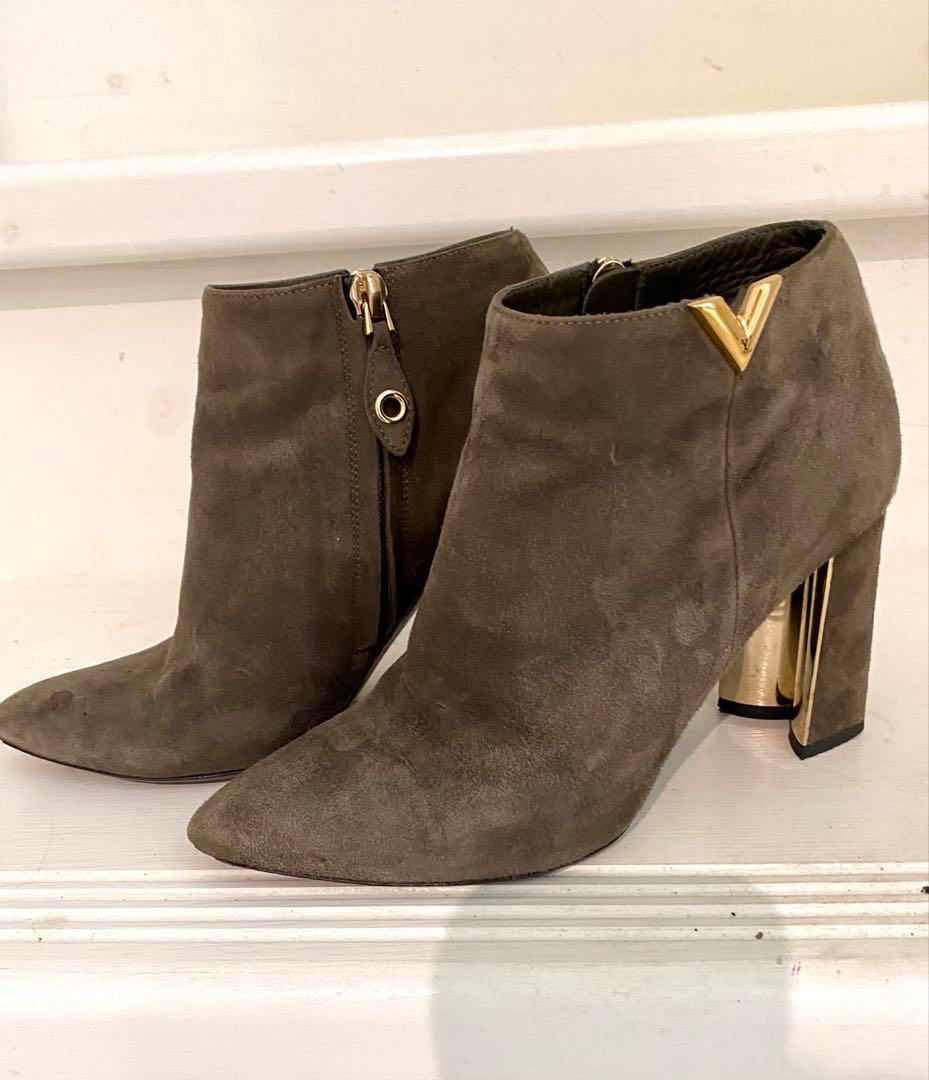 ヴィトンショートブーツ　ハートブレーカーライン　スエード