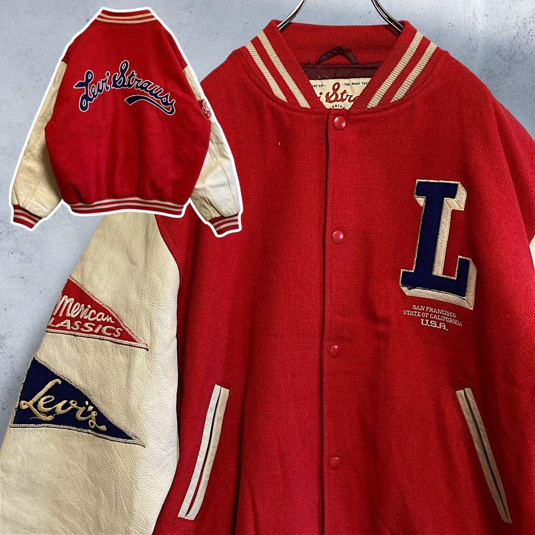 BMOF レザー ジャケット 古着 90s リーバイス LEVI'S スタジャン