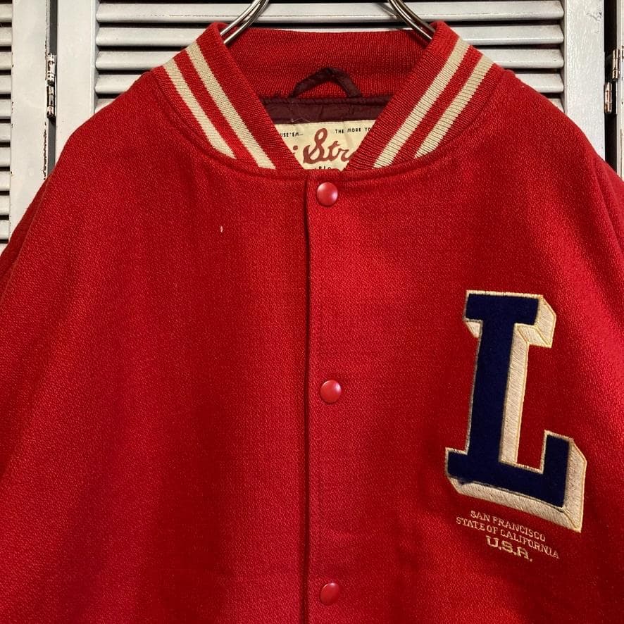 BMOF レザー ジャケット 古着 90s リーバイス LEVI'S スタジャン