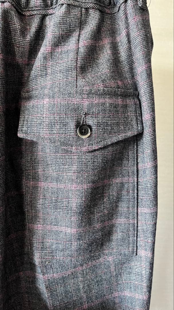sillage hakama pants glen check pink新品