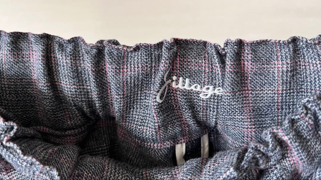 sillage hakama pants glen check pink新品