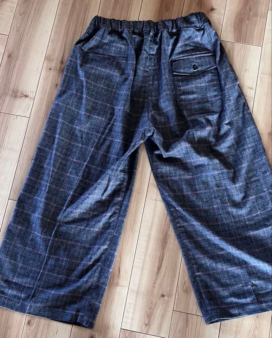 sillage hakama pants glen check pink新品