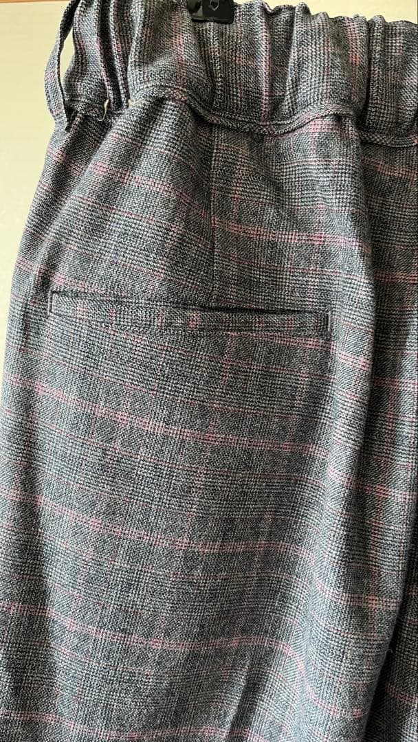 sillage hakama pants glen check pink新品
