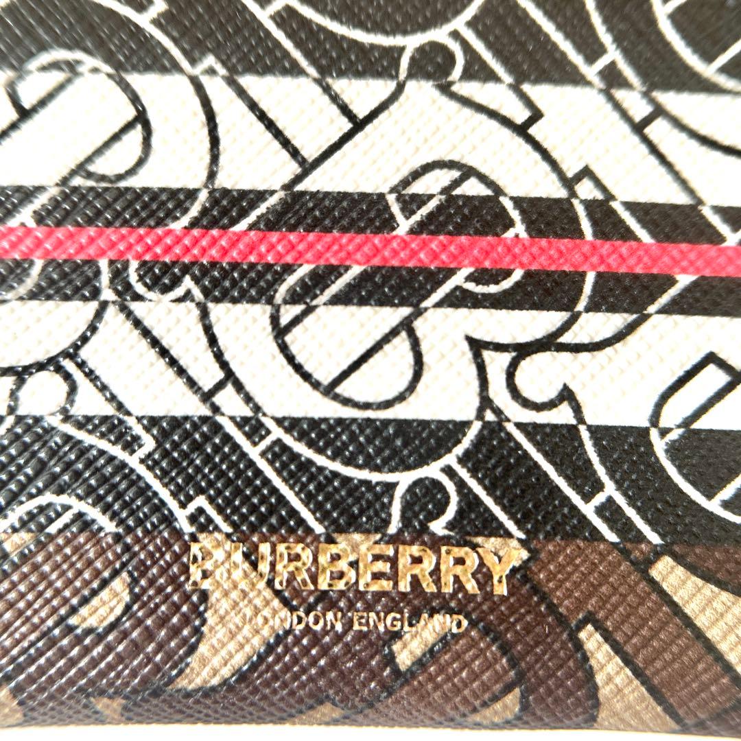 バーバリー スマホケース スマホショルダー iPhone11Pro TBロゴ 茶