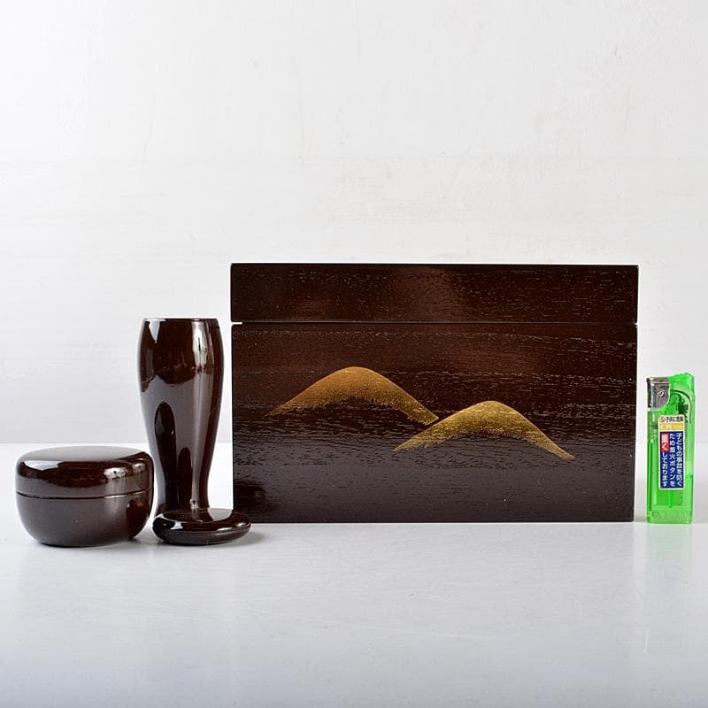 そうみん　茶道具　遠山蒔絵　茶箱　棗　香合など　三点　一式　M　R5811