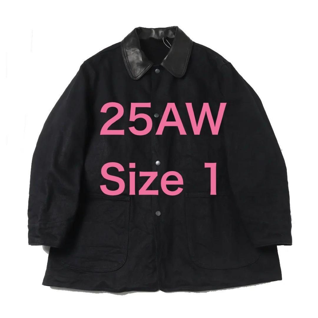 ジャケット・アウター COMOLI 25AW DENIM LEATHER JACKET SIZE1