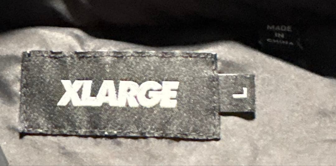 XLARGE 短丈　ダウンジャケット　ドローコード　ショート丈　ブラック　L 黒