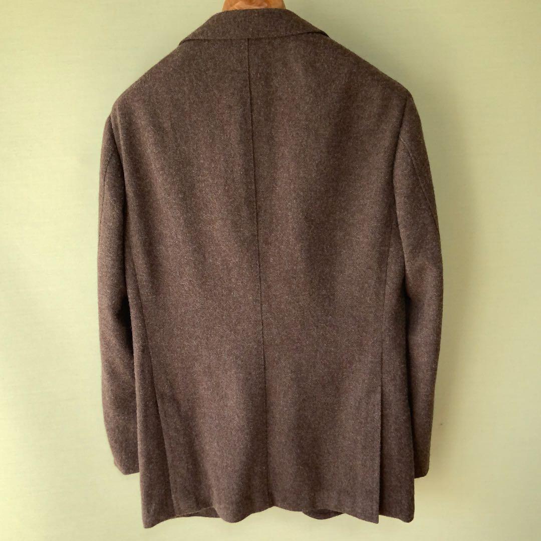 RING JACKETリングヂャケット ウールジャケット46クリーミーワッフル茶