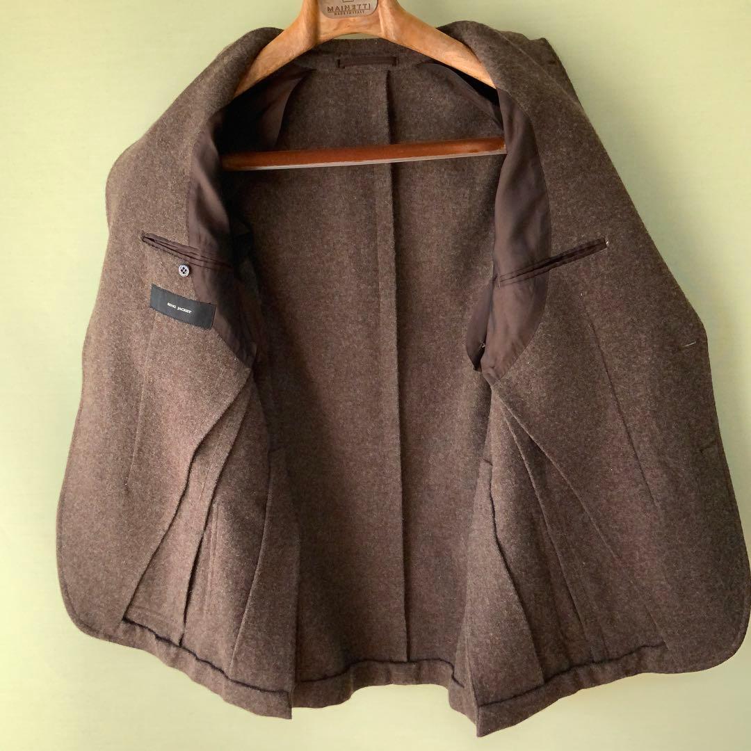 RING JACKETリングヂャケット ウールジャケット46クリーミーワッフル茶