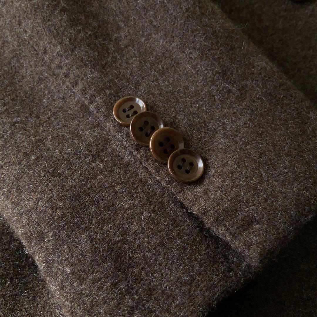 RING JACKETリングヂャケット ウールジャケット46クリーミーワッフル茶