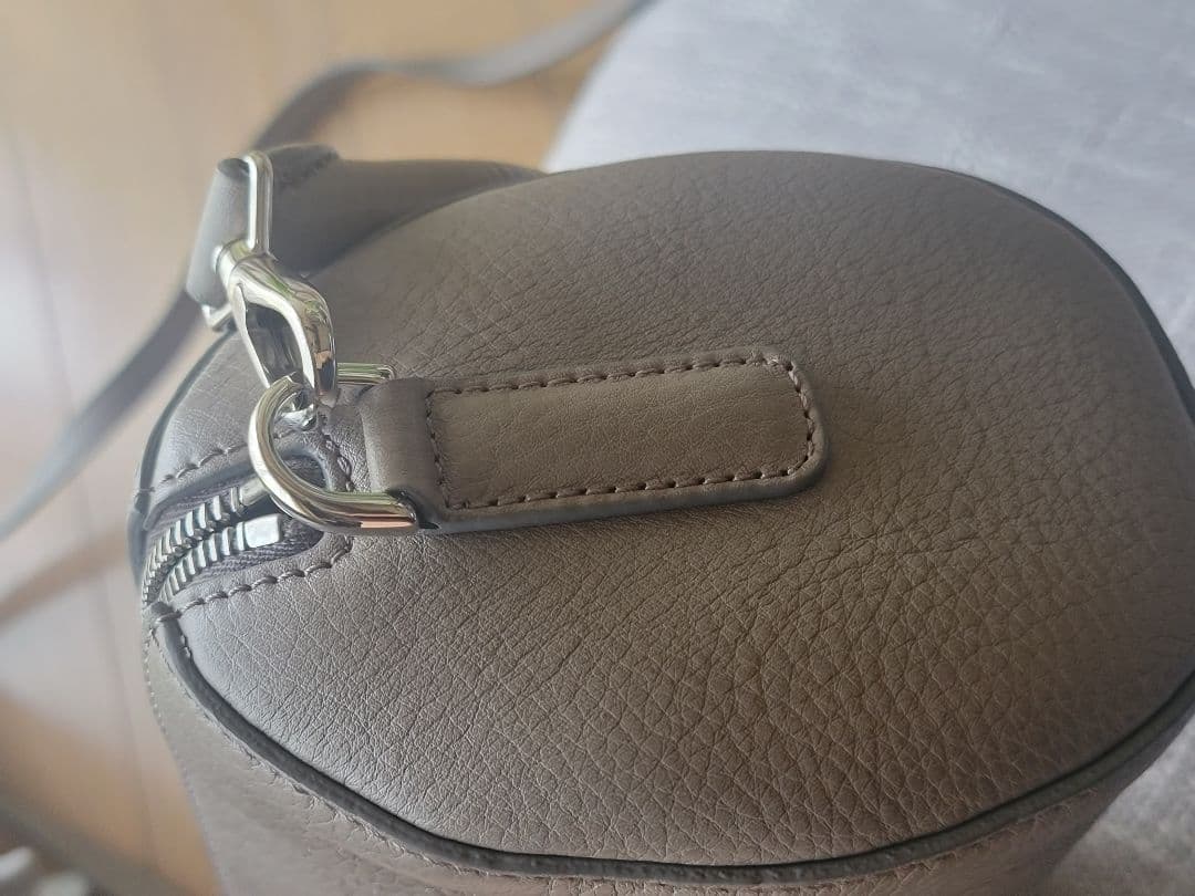 【新品未使用】HIROFU 2WAYバッグ グレー シボ革【希少】