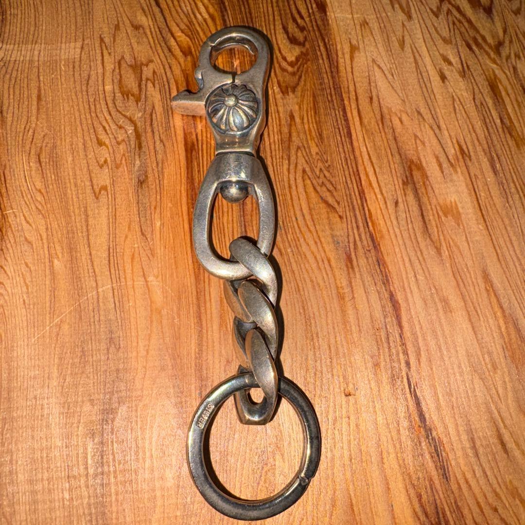 シルバー チェーンリングキーホルダー