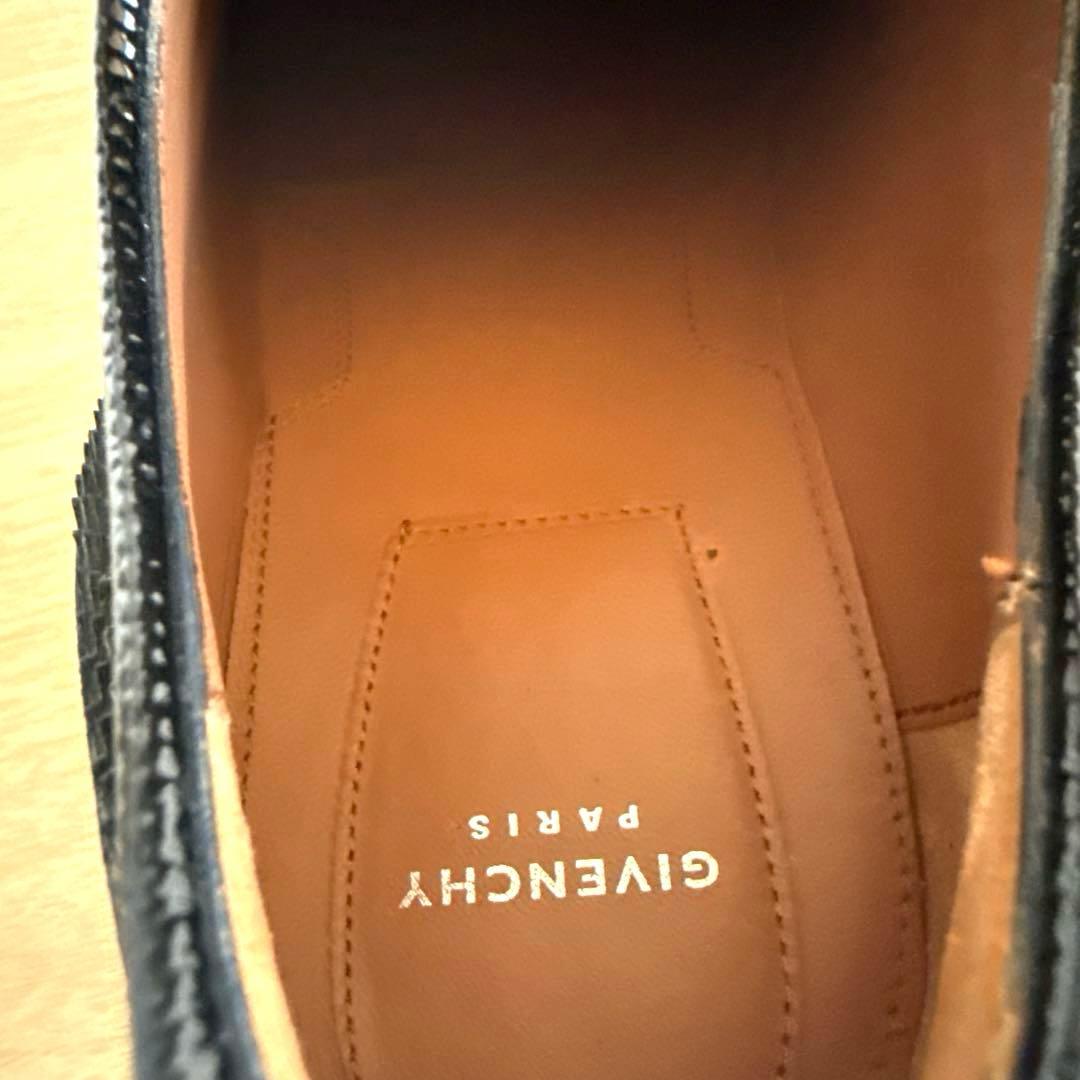 【極美品】GIVENCHYジバンシィブラックレザー フリンジ ローファー 厚底