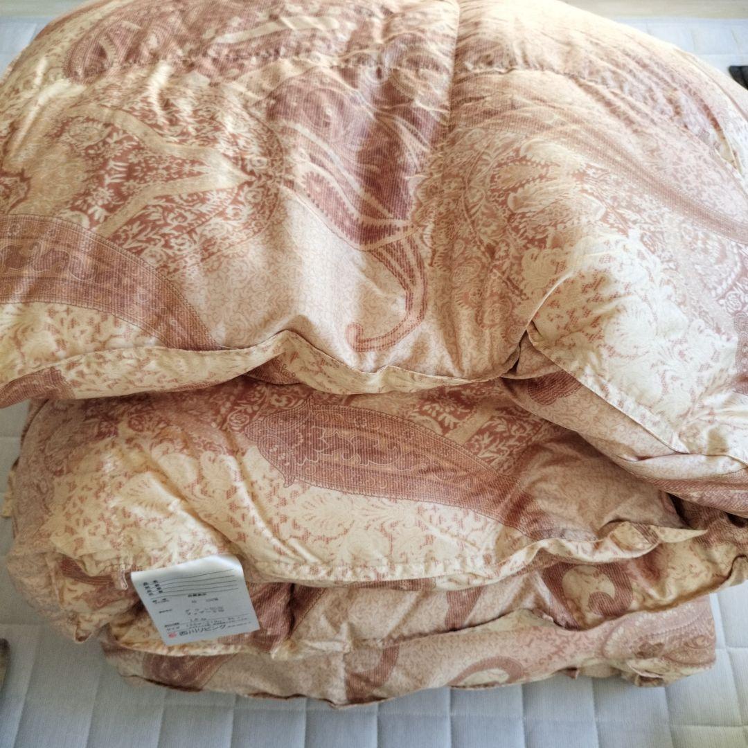 こつめ西川リビング綿100% ダウン95% 掛け布団 150x210cm