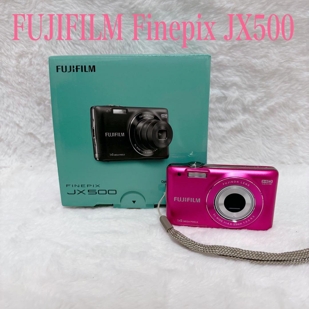 【外観極美品】FUJIFILM FinePix JX500 ピンクデジカメ