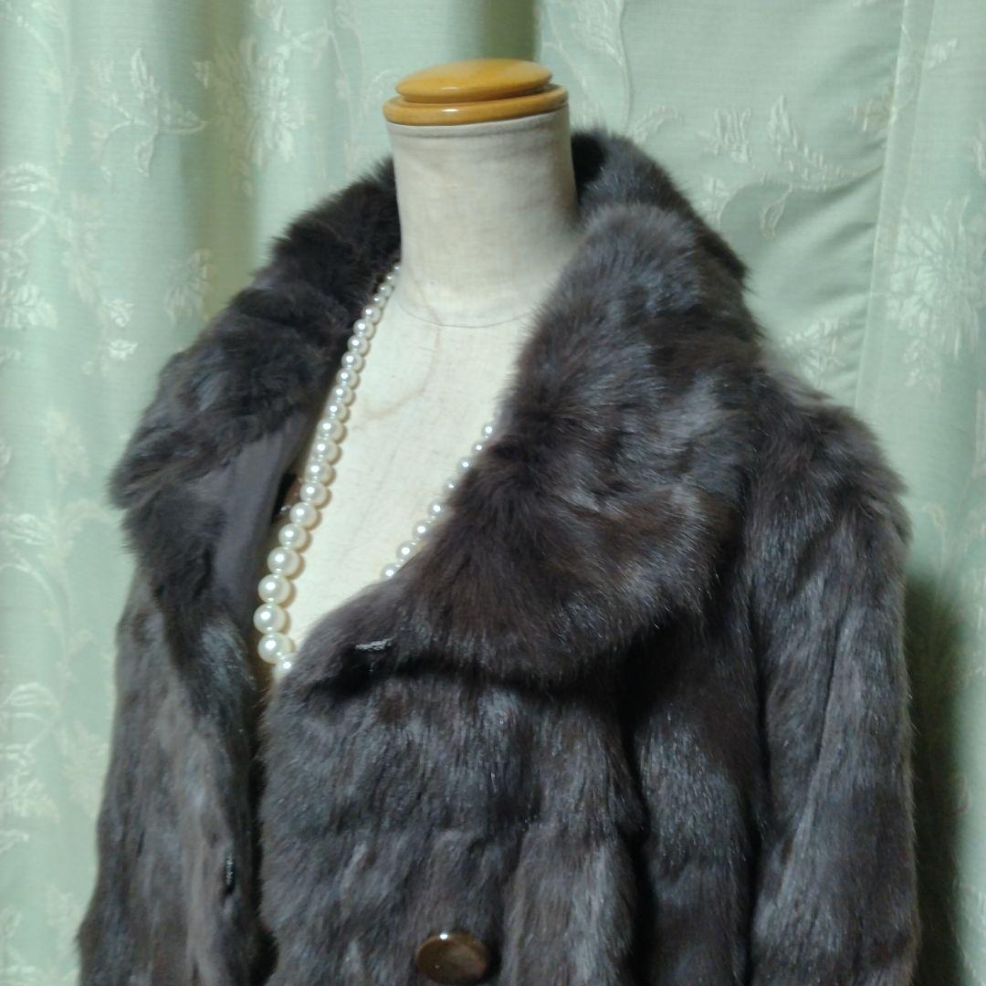 美品✩アルティマ✩リバーシブル✩柔らかいブラウン系✩ファーコート✩ロシアンリス