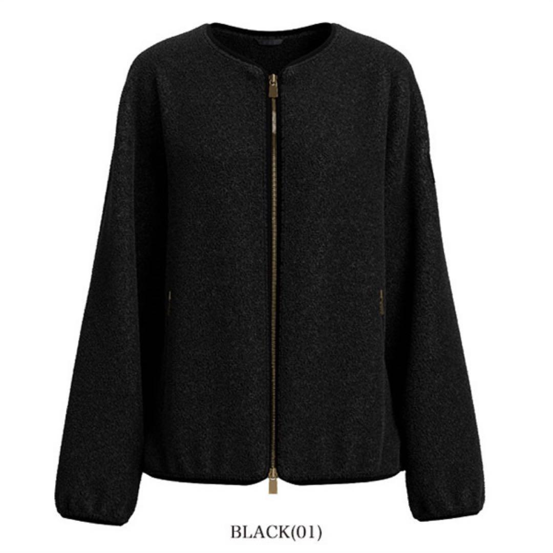 タトラス SALIA サリア ノーカラー ボアフリースジャケット Mサイズ 黒