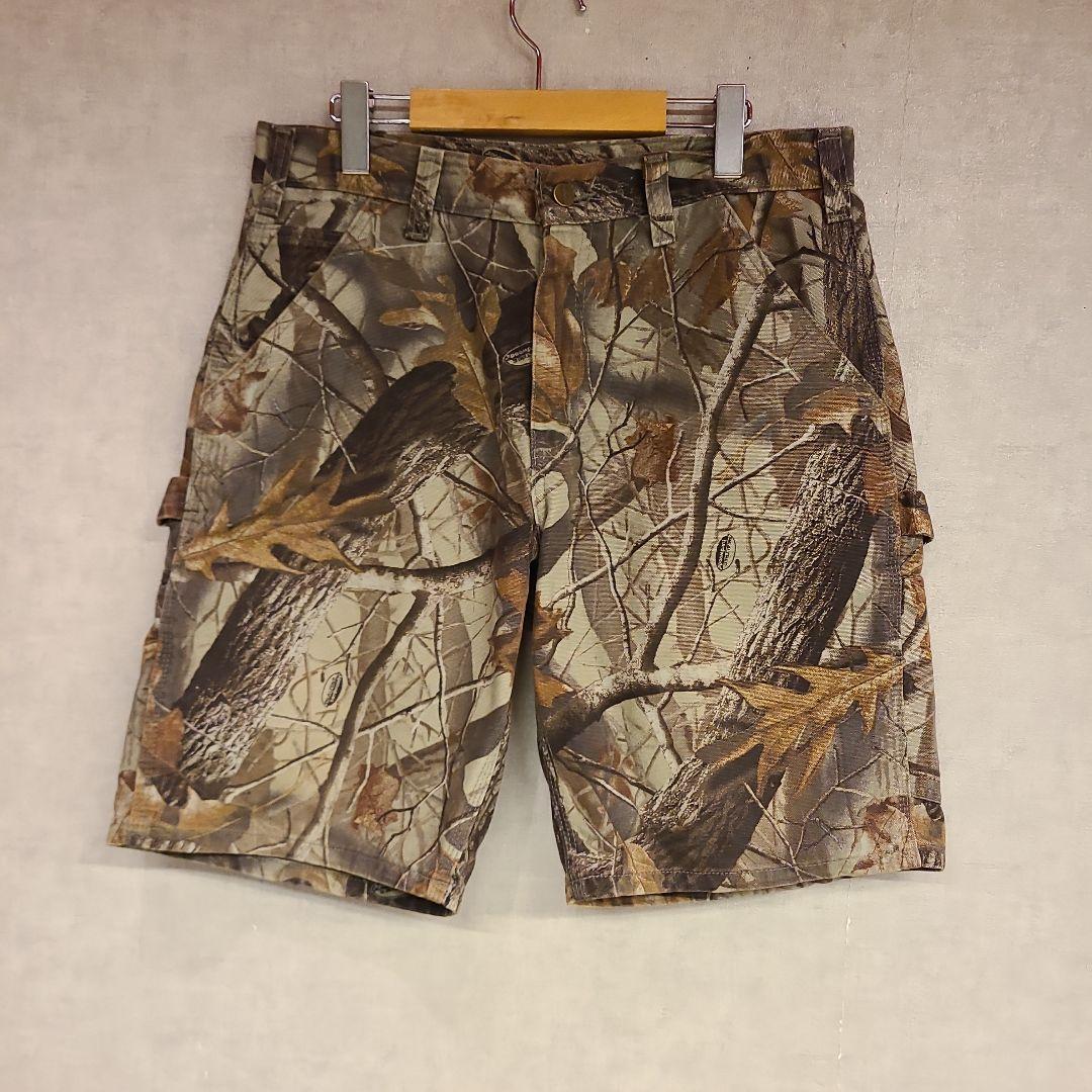 希少！2007年11月生産　カーハート　カーペンターショーツ　リアルツリーカモ