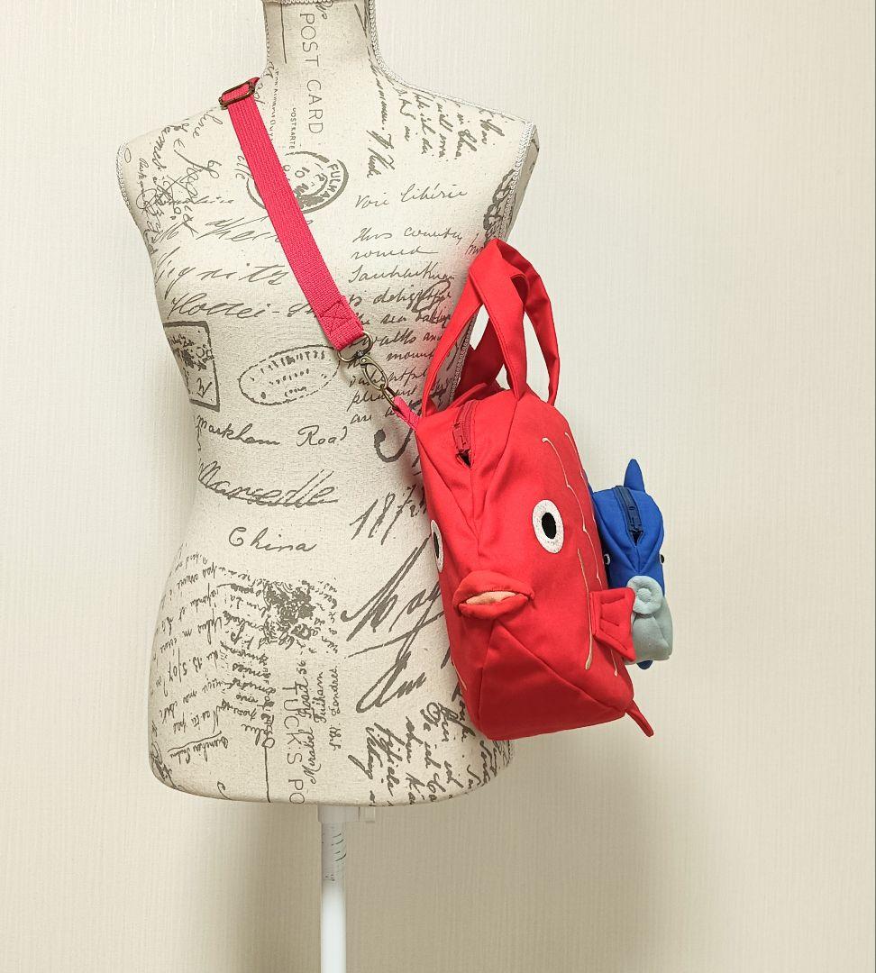 あいこです　金目鯛ショルダーバッグ　マンボウポーチ　ペンギン親子