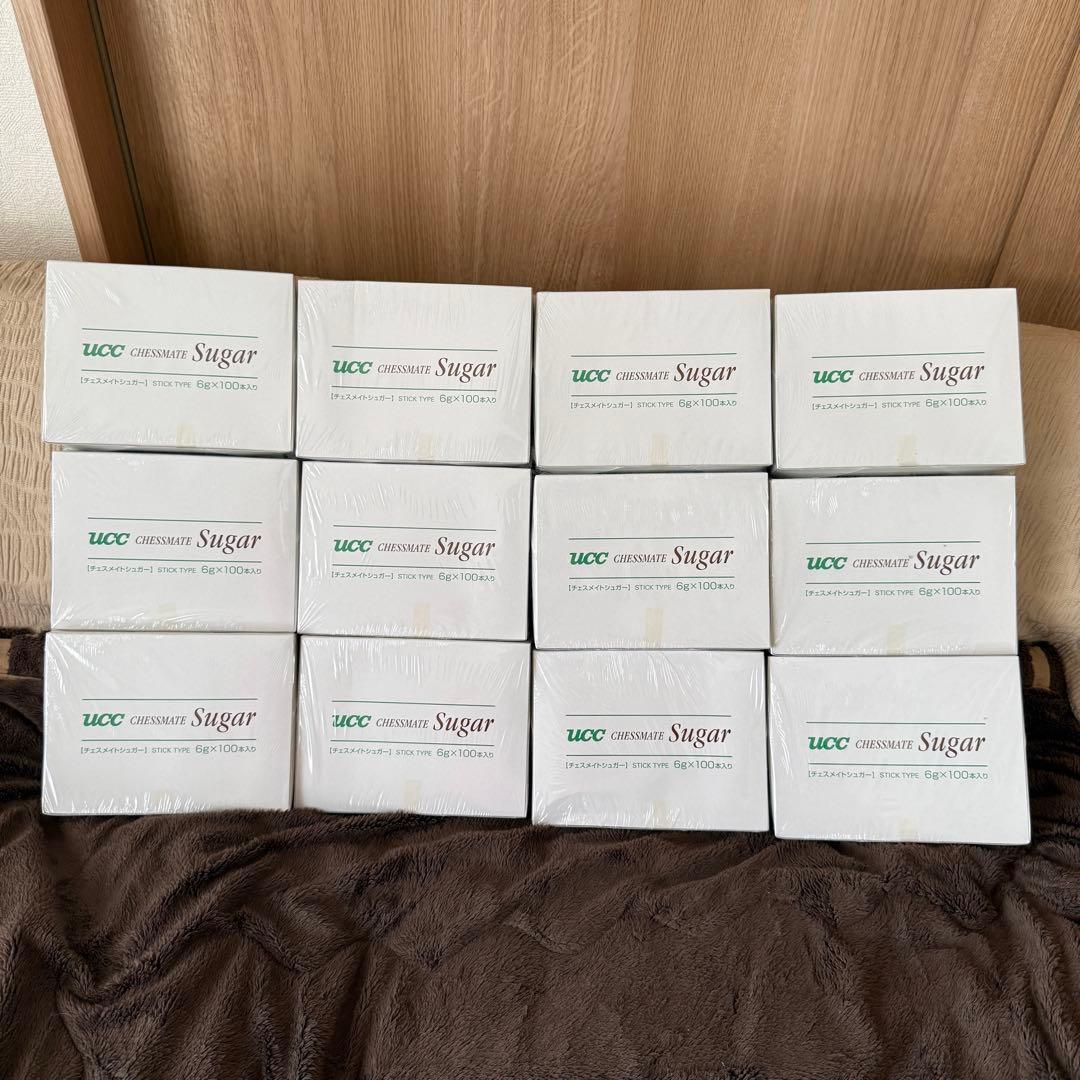 UCC/チェスメイトシュガー/12箱/6g×1200本＝7.2kgまとめ売り♪