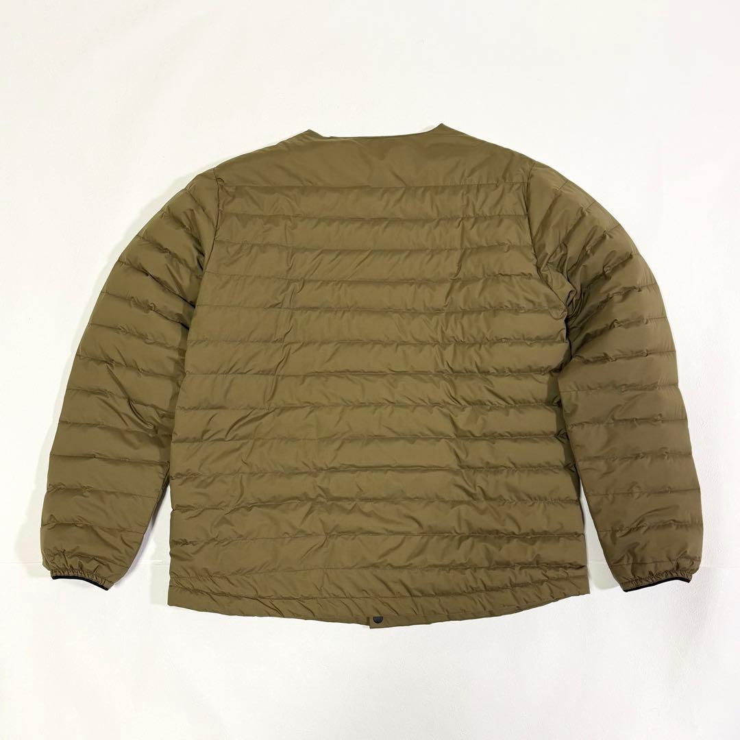 ナンガ ムーンロイド ホワイトレーベル ダウンカーディガン ベージュ XL