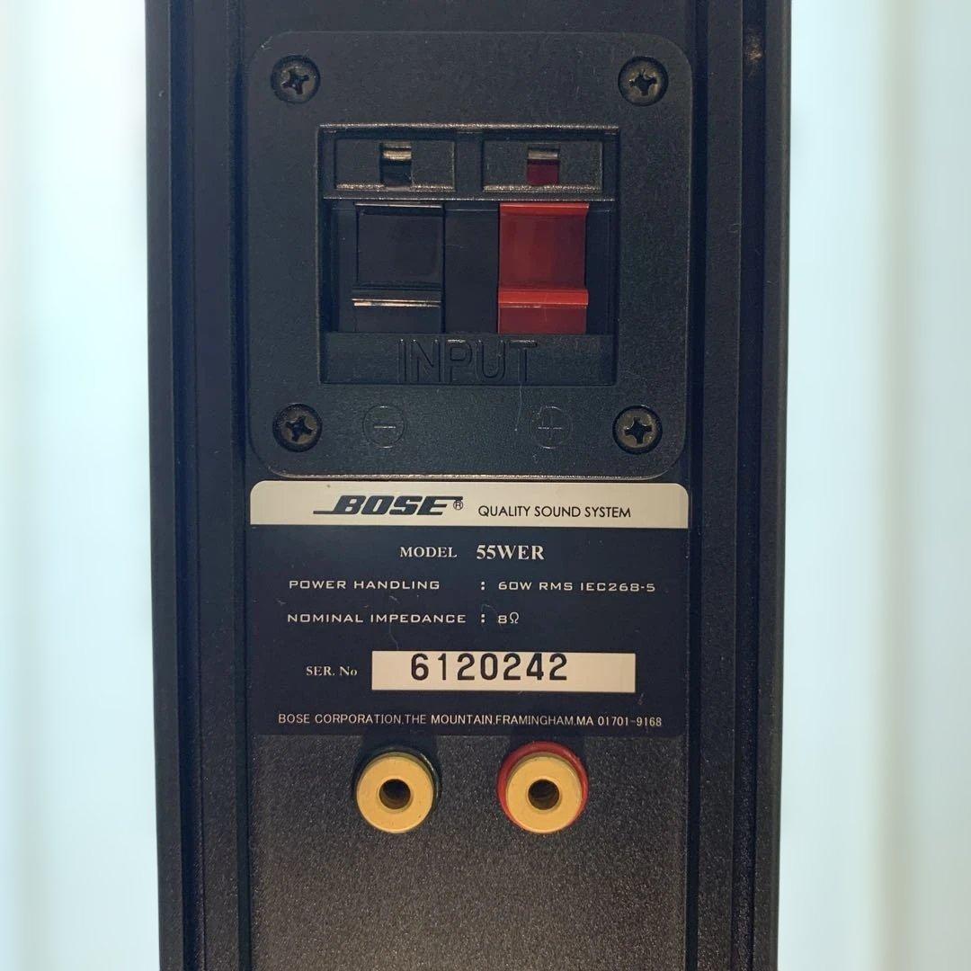 BOSE タワースピーカー ブラック　 MODEL 55WER 別売台座付