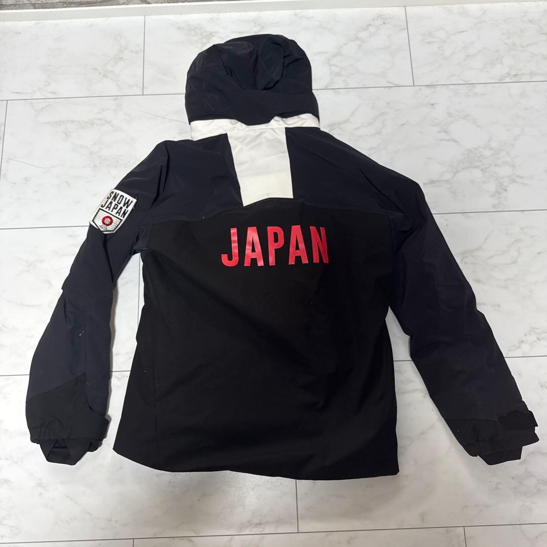 DESCENTE スキーウェア フード付き 黒 JAPAN