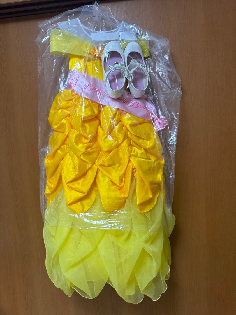 ビビディバビディブティック　3点セット 靴、サッシュ付き　ベル 130 22cm