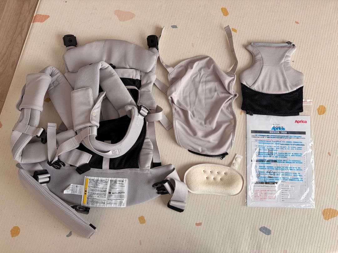 Aprica 抱っこひも・おんぶ紐 グレー