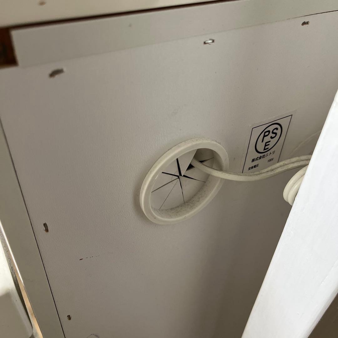 ニトリ　キッチンカウンター　キャビネット　ロータイプ