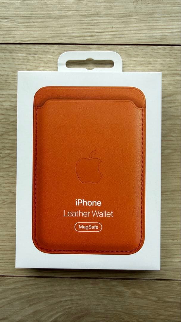 純正品 Apple iPhoneレザーウォレット MagSafe対応