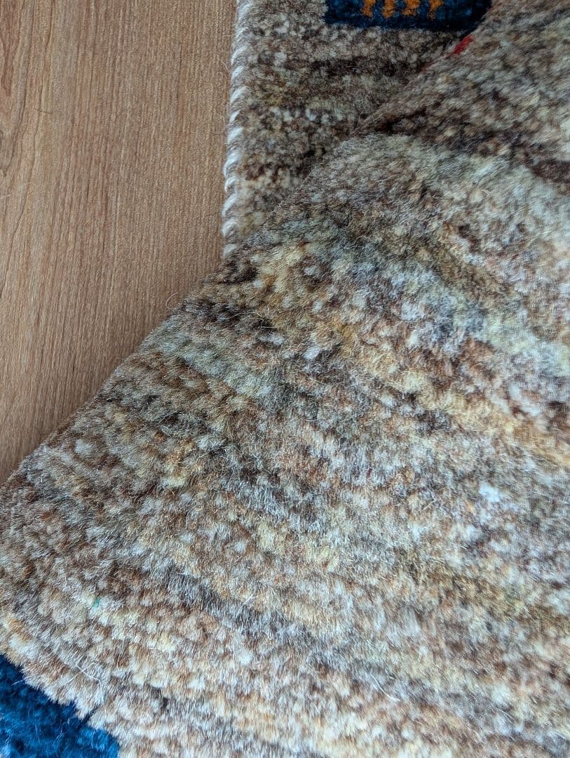 ギャッベ　　ランナー　イラン　ペルシャ　玄関マット　キッチンマット