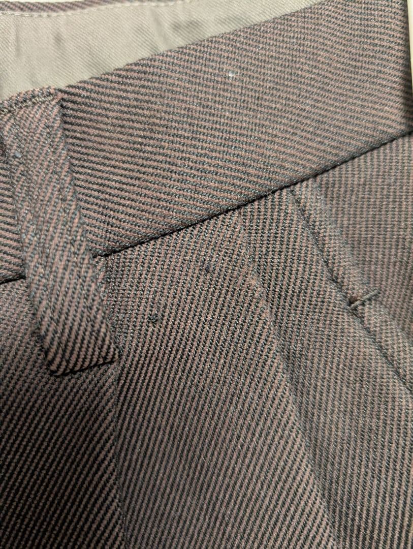 kolor 2タックテーパードパンツ ブラウン（21WCM-P08101）