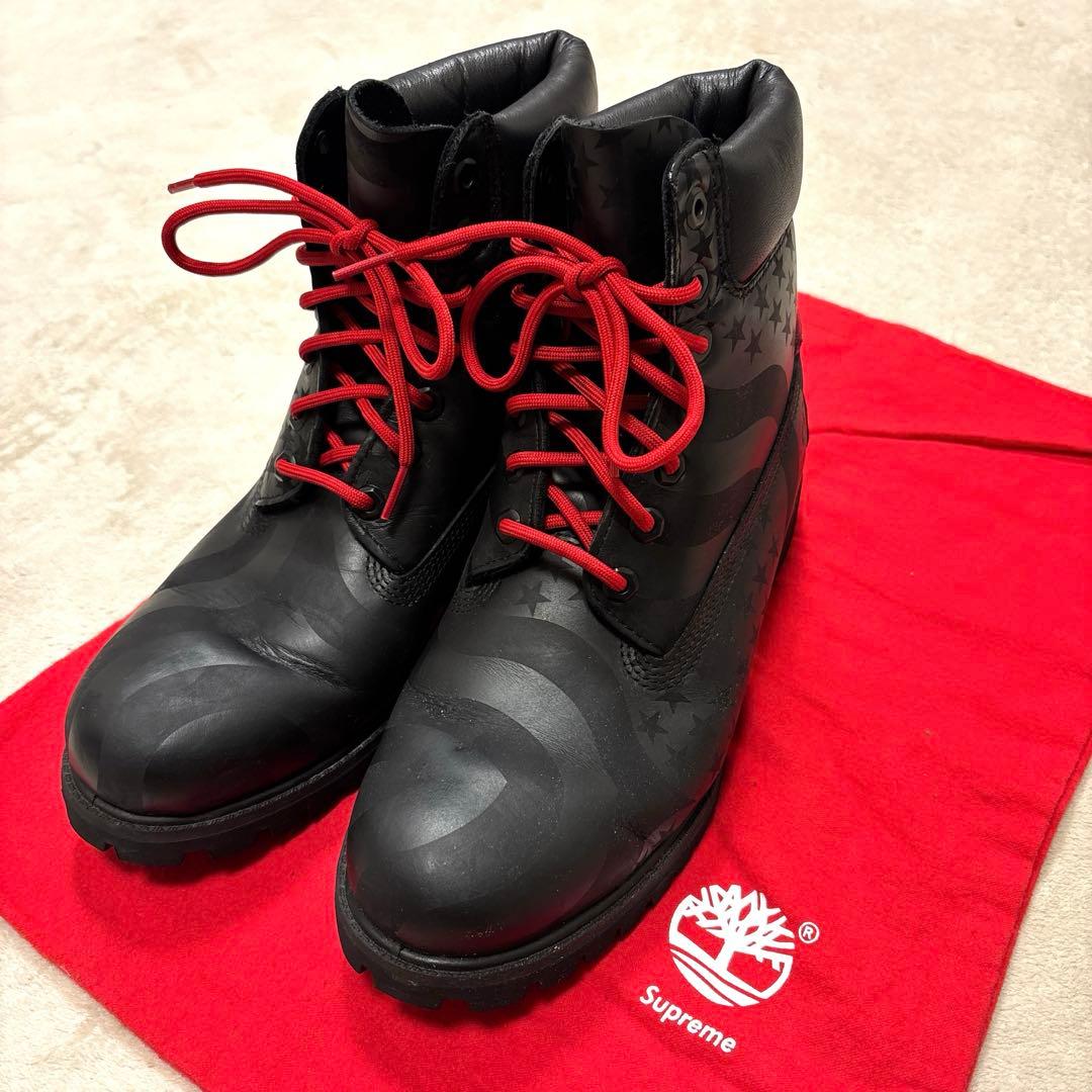 靴 SUPREME TIMBERLAND Stars Stripes boots